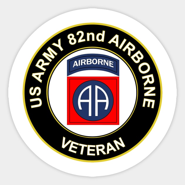 82nd airborne veteran shirts Sticker by whatdlo